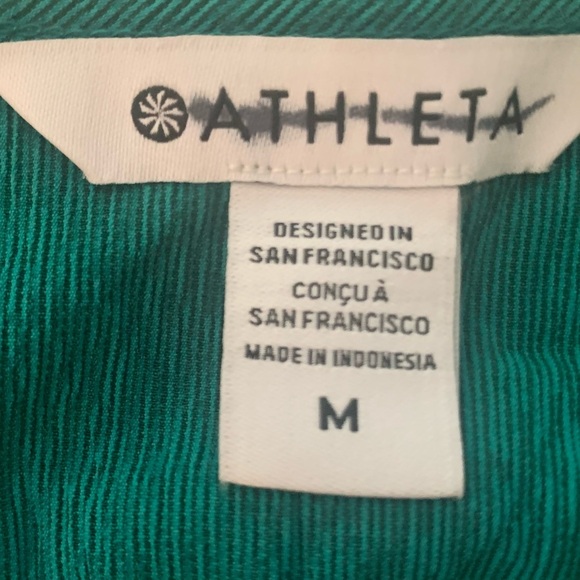 Athleta Green Sleeveless Scoop Neck Sundress - Picture 3 of 5